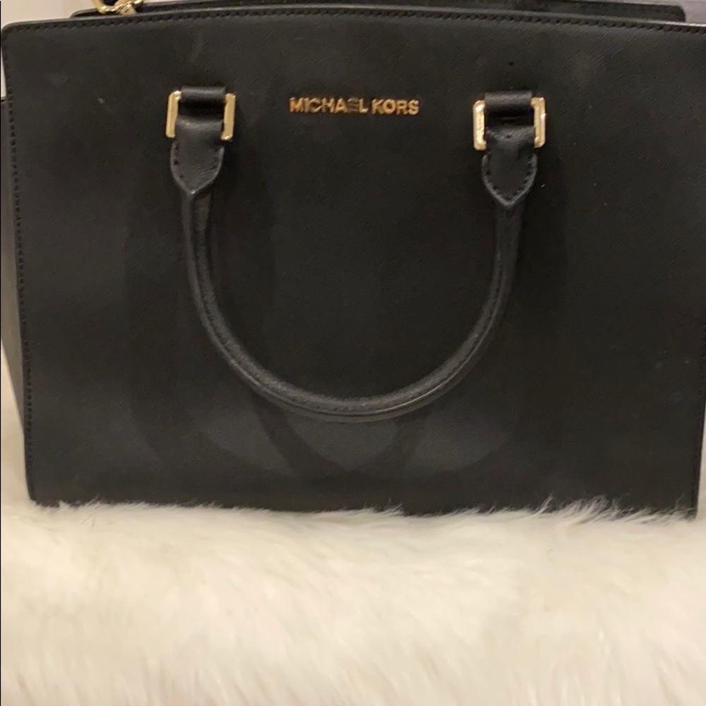 Michael Kors Selma Satchel Bag medium with strap